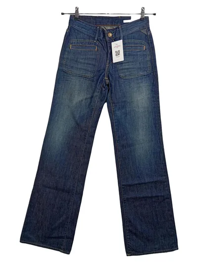Replay Hustler Jeans Bootcut Damen Blau W27 Baumwolle