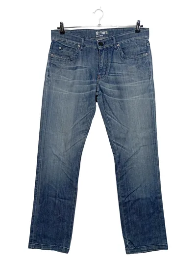 DRYKORN Herren Jeans Straight Leg Blau W34 L32 Casual Used Look
