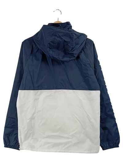 Vans Off The Wall Windbreaker Jacke Herren Blau Weiß Gr. 50 L Kapuze