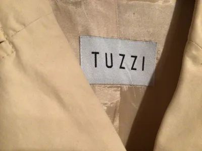TUZZI Damen Trenchcoat Übergangsmantel Beige Gr. 46 3XL Klassisch Baumwolle