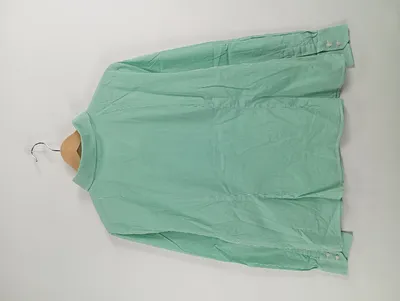 Montego Damen Hemdbluse Gr. 44 XXL Grün Gestreift Klassisch Baumwolle