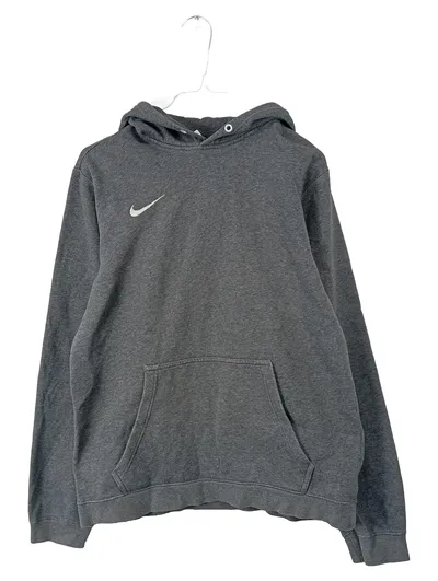 Nike Herren Kapuzenpullover Hoodie Grau Logo Swoosh Gr. M Sportlich