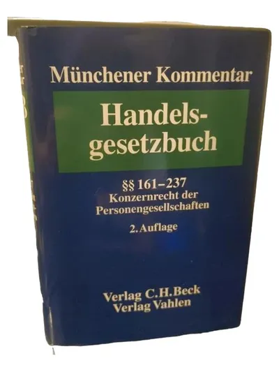 Münchener Kommentar Handelsgesetzbuch C.H.Beck Band 3 2. Auflage