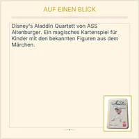 Disney's Aladdin Quartett ASS Altenburger Kartenspiel Märchen Kinder 6