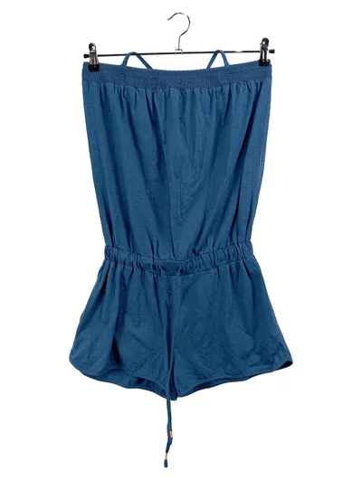 Protest Damen Jumpsuit Kurzer Einteiler Blau Gr. 38 M Casual