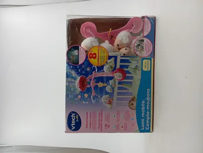 VTech Baby Lumi Mobile Compte-moutons Einschlafhilfe Rosa Schaf Musik Licht