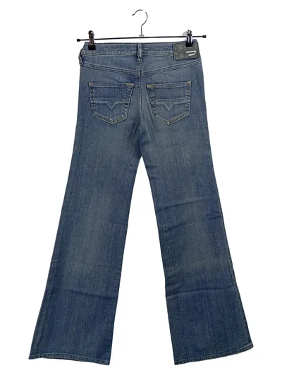 Diesel Damen Jeans Regular Fit Blau Gr. 36 W28 L33