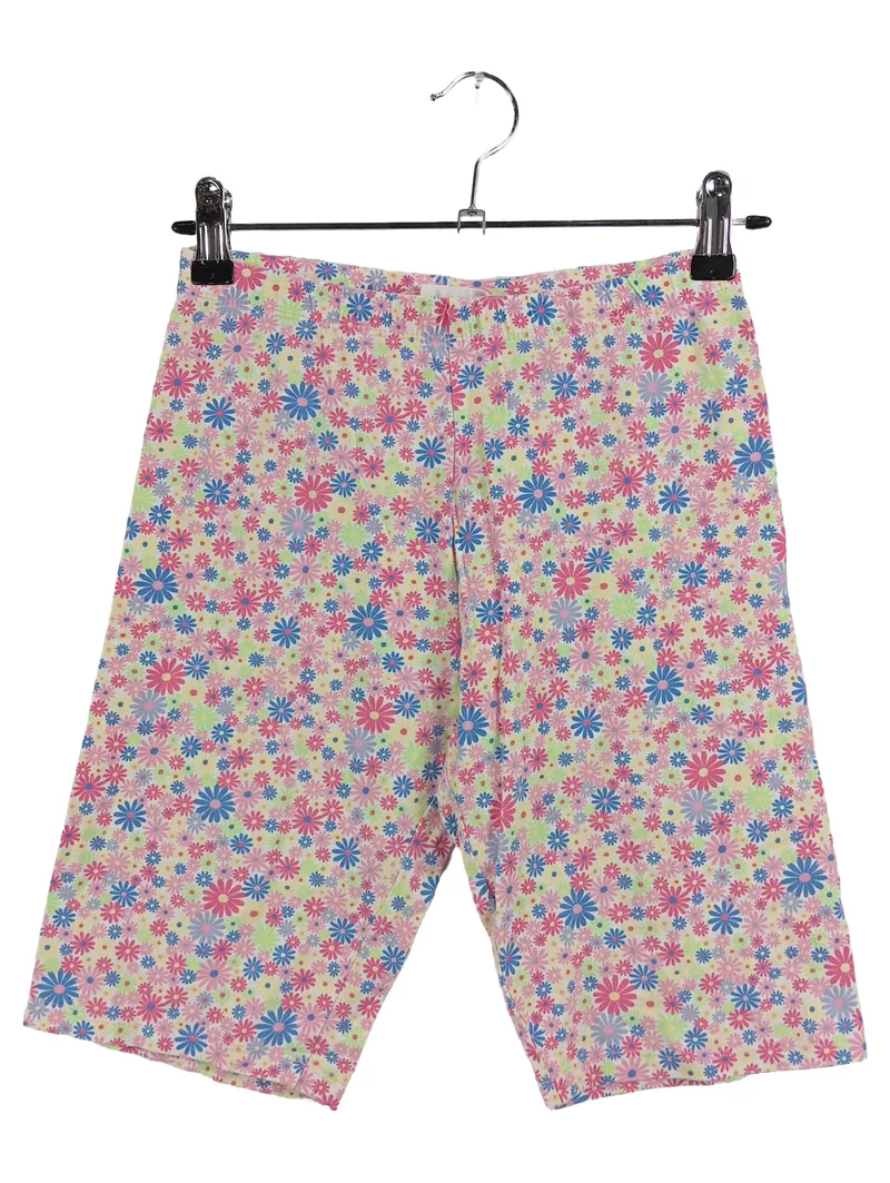 Famy Mädchen Kinder Shorts Radlerhose Mehrfarbig Blumenmuster Gr. 164 1