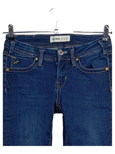 Mos Mosh Damen Jeans Slim Fit Hose Gr. 36 W28 Blau Denim
