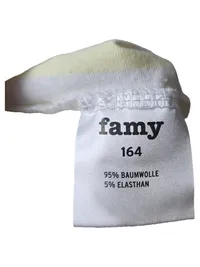 Famy Kinder Shorts Gestreift Gelb Gr. 164 Baumwolle 2