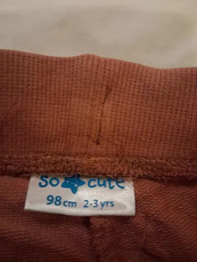 Kinder Jogginghose Gürteltier Muster Orange Gr. 98 Baumwolle