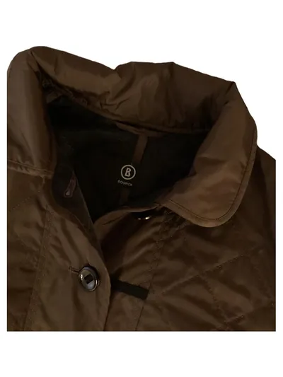 Bogner Damen Steppjacke Gr. 40 L Braun Klassisch Gesteppt