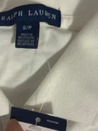 Ralph Lauren Damen Poloshirt Weiß Gr. 36/S Klassisch Baumwolle Kurzarm 8