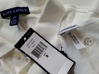 Ralph Lauren Damen Poloshirt Weiß Gr. 36/S Klassisch Baumwolle Kurzarm 10