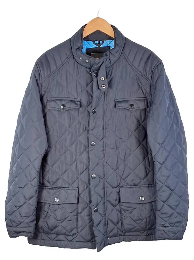 Finshley & Harding Steppjacke Herren Blau Gr. 52, XL Klassisch 1