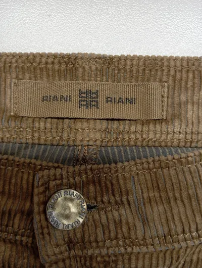 RIANI Damen Cordhose Braun Gr. 42 W33 XL Casual Hose