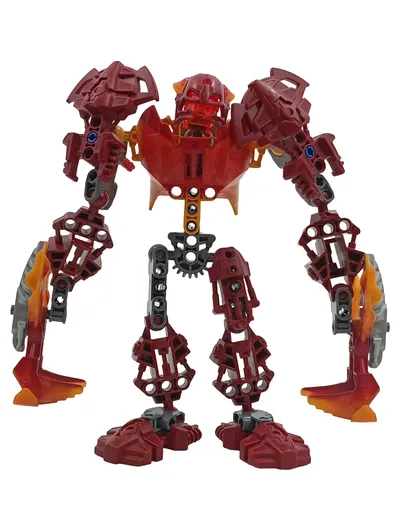 LEGO Actionfigur Bionicle Tahu Rot 20 cm Kinder Spielzeug