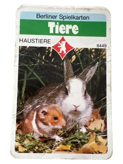 Berliner Spielkarten Tiere Haustiere Kartenspiel Modell 8449