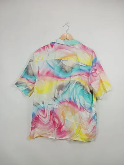 Calvin Klein Jeans Freizeithemd This is Love bunter Batik-Look Gr. 50 L