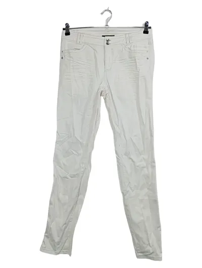 Marc Cain Damen Jeans Slim Fit Weiß Gr. 40 W31 L32 Baumwolle
