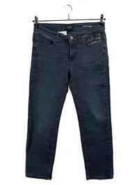 Cambio Jeans Regular Fit Damen Blau Gr. 42 W33 Pailletten 1