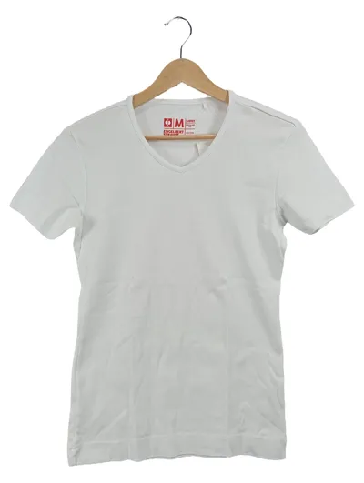Engelbert Strauss Damen T-Shirt Weiß Gr. 38 M Basic V-Ausschnitt Kurzarm