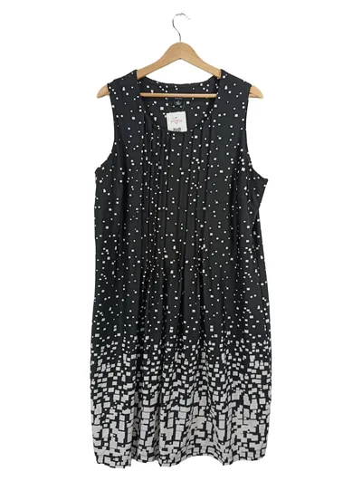 Perceptions New York Kleid Damen Gr. 46/XXL Schwarz Weiß Geometrisch