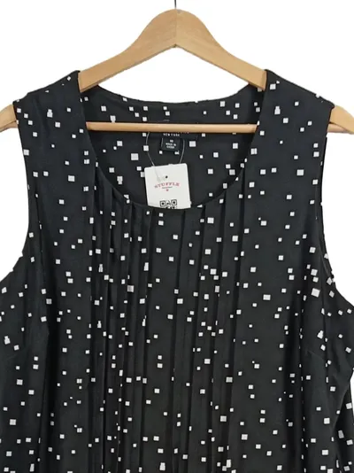 Perceptions New York Kleid Damen Gr. 46/XXL Schwarz Weiß Geometrisch