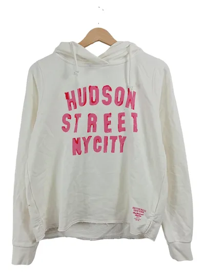 BETTER RICH Damen Kapuzenpullover Gr. 36 S Weiß Hudson Street NYCITY