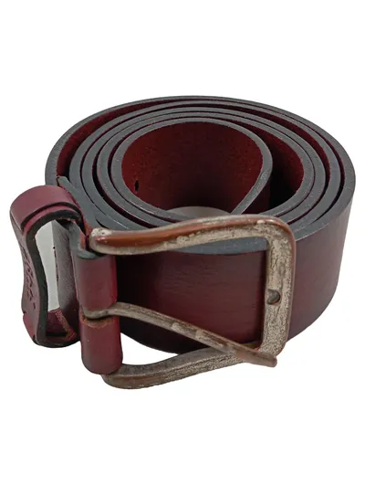 BRAX Ledergürtel Herren Rot Gr. 105 Casual