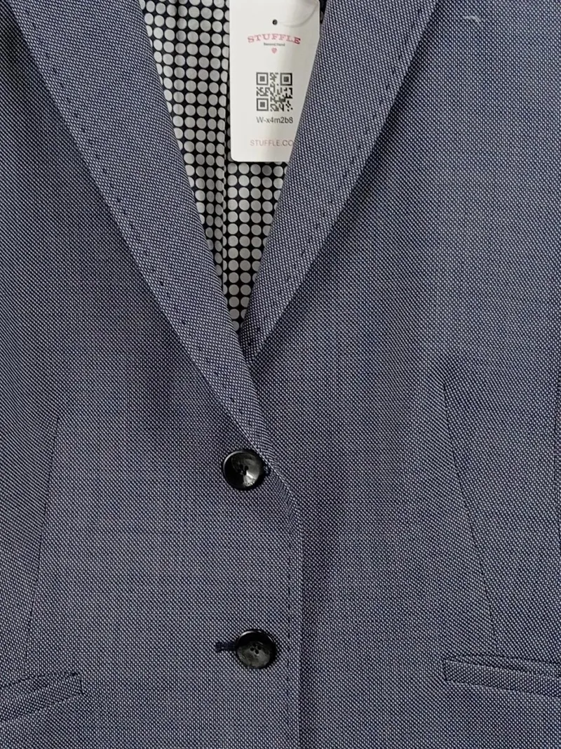 Daniel Hechter Damen Blazer Grau Gr. 40 Business Meliert 4