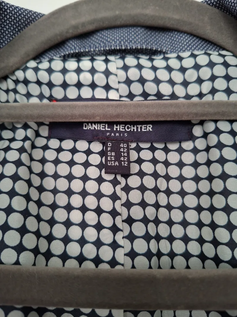 Daniel Hechter Damen Blazer Grau Gr. 40 Business Meliert 5