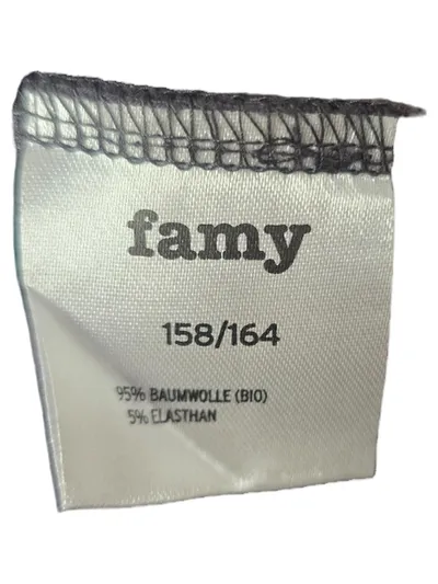 Famy Pullover Basic Grau Kinder Gr. 158, 164 Langarm