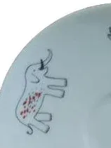 Thomas Porzellan Untertasse Elefant Tiermotiv Retro Weiß 15 cm