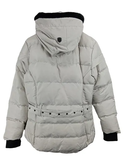 Wellensteyn Damen Winterjacke Beige Gr. 42 XL Kapuze Gesteppt