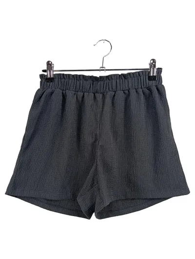 Yigga Mädchen Shorts Schwarz Gr. 158 Strukturmuster Casual