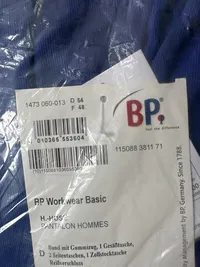 BP Arbeitshose Workwear Basic Herren Blau Gr. 54 W38 XXL 100% Baumwolle 4