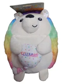 AniOne Kuscheltier Igel mit Celebrate-Herz Katzenspielzeug Mehrfarbig 22x27 cm 1
