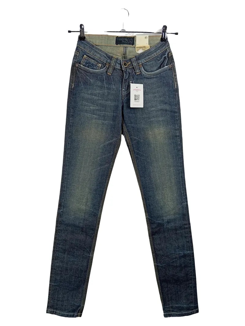Firetrap Damen Jeans Slim Fit Gr. 36 W28 Blau Casual 1