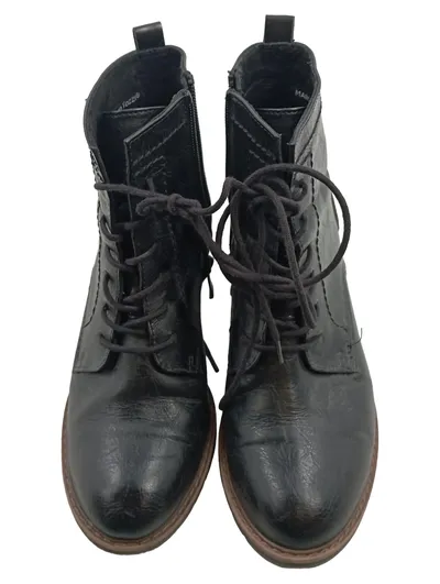 Marco Tozzi Damen Stiefelette Schnürstiefelette Schwarz Gr. 39 Casual