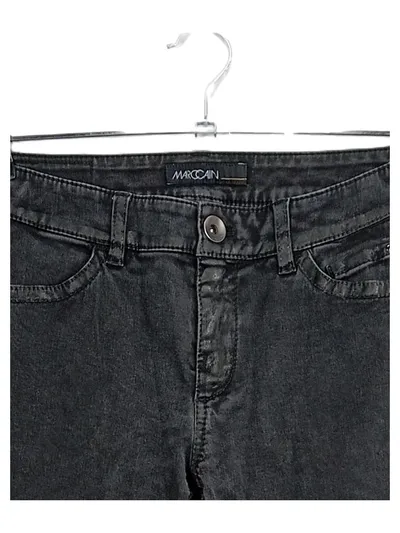 Marc Cain Damen Jeans Slim Fit Schwarz Gr. 36 W28 Wolle