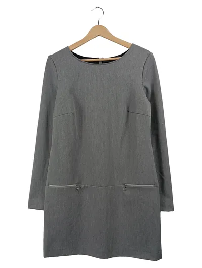 Daniel Hechter Damen Etuikleid Businesskleid Grau Gr. 40 L