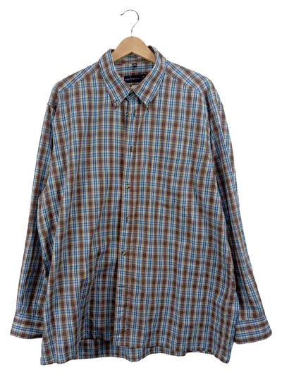 Mc Panthon Freizeithemd Herren Gr. 52 XL Langarm Kariert Mehrfarbig Casual