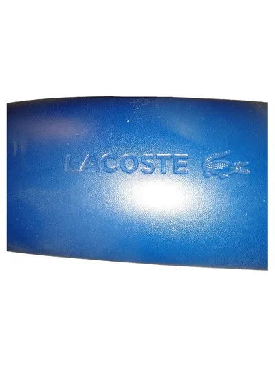 Lacoste Brillenetui Blau Logo-Print 16x5 cm