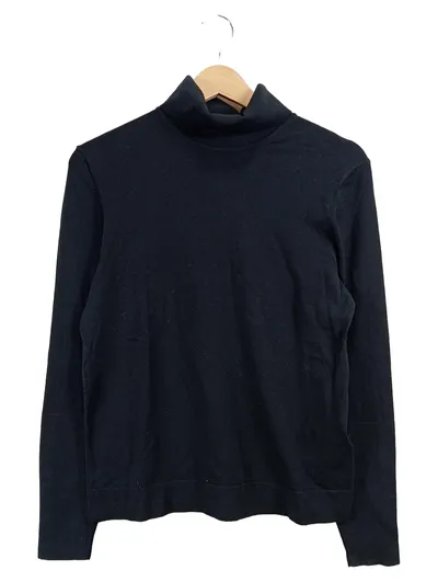 YAYA Damen Rollkragenpullover Schwarz Gr. 40 L Basic Viskose Langarm