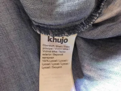 Khujo Damen Bluse Hemd Blau Gr. 36 S Casual Fransen Lyocell