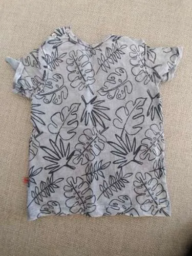 Feetje Kinder T-Shirt Gr. 80 Grau Palmenprint Kurzarm 5