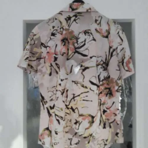 Gerry Weber Damen Bluse Kurzarm Gr. 36/S Floral Mehrfarbig Baumwolle 2
