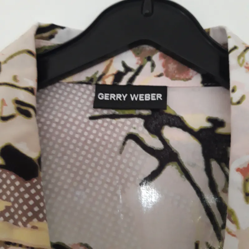 Gerry Weber Damen Bluse Kurzarm Gr. 36/S Floral Mehrfarbig Baumwolle 3