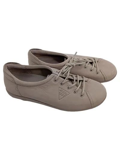 ECCO Sneaker low Damen Grau Gr. 36 Leder Casual Freizeit